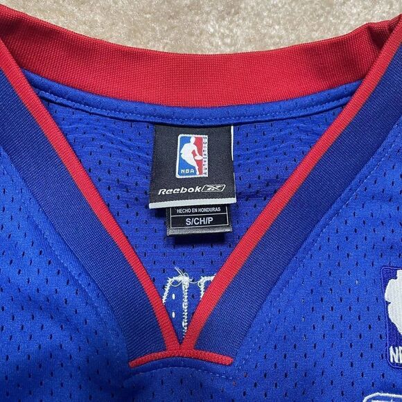 Tayshaun Prince Detroit Pistons Reebok Swingman Stitched Jersey Small Length +2 - Picture 7 of 11